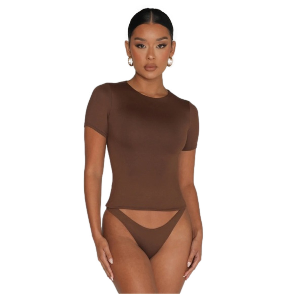 đť…şBASICS Brown Tee - Picture 7 of 10